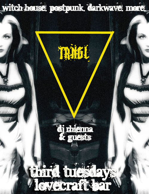 Tonight! Witch House and spooky  dance music w/ DJ Rhienna and friends